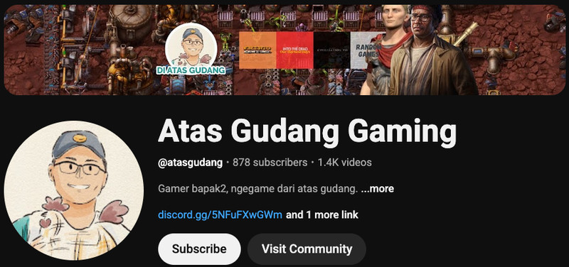 YouTube Channel Di Atas Gudang